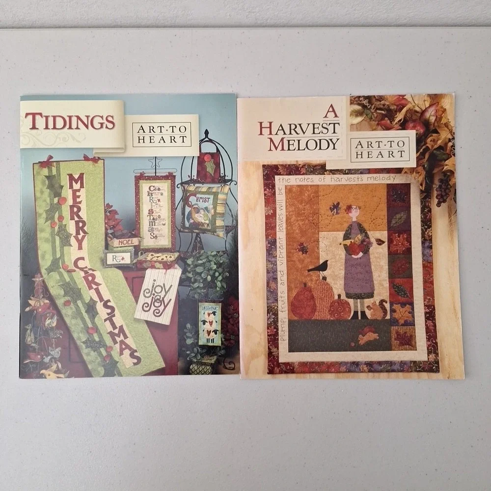Tidings Quilt Pattern Book by Nancy Halvorsen of Art to Heart & A Melody Harvest